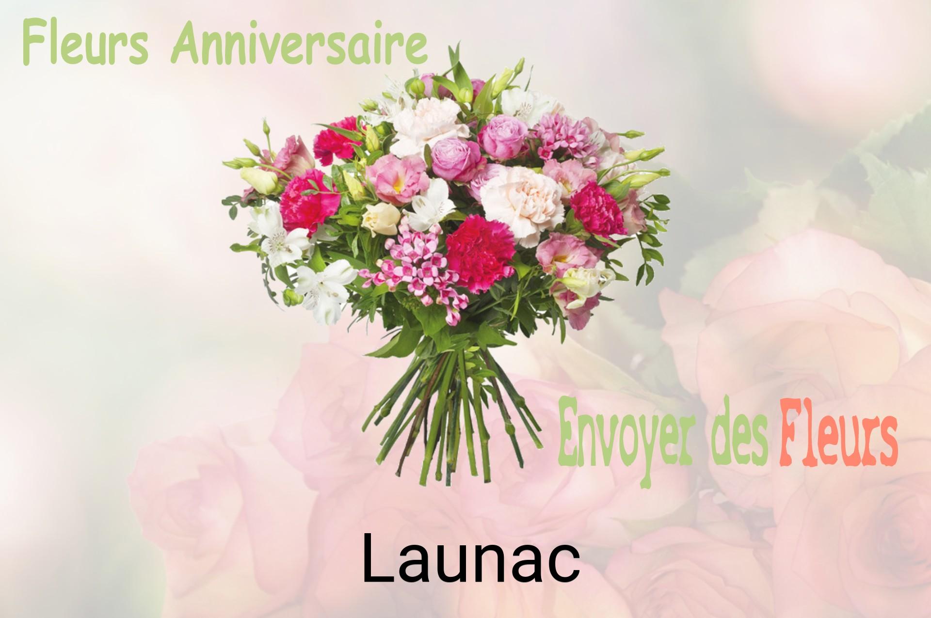 Bouquet de fleurs d’anniversaire livré à Launac